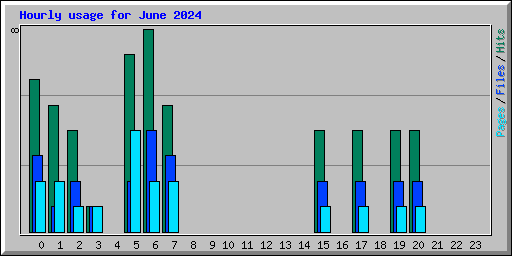 Hourly usage for June 2024