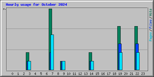 Hourly usage for October 2024