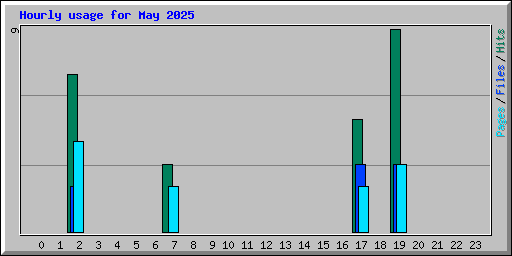 Hourly usage for May 2025