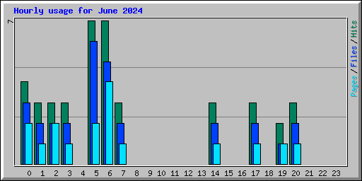 Hourly usage for June 2024
