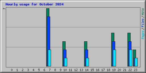 Hourly usage for October 2024